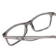 Close Up View of Ernest Hemingway 4857 Unisex Cateye Eyeglasses in Shiny Shadow Grey Crystal 56mm
