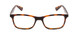 Front View of Ernest Hemingway H4857 Designer Reading Eye Glasses with Custom Cut Powered Lenses in Shiny Tiger Brown Yellow Orange Tortoise Havana Unisex Cateye Full Rim Acetate 56 mm