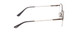Side View of Ernest Hemingway H4858 Designer Single Vision Prescription Rx Eyeglasses in Shiny Gun Metal/Grey Crystal Tips Unisex Round Semi-Rimless Stainless Steel 49 mm