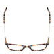 Top View of Ernest Hemingway H4859 Women Cateye Eyeglasses in Blue Rose Purple Tortoise 50mm