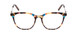 Front View of Ernest Hemingway H4859 Designer Reading Eye Glasses with Custom Cut Powered Lenses in Blue Rose Plum Yellow Tortoise Havana Silver Ladies Cateye Full Rim Acetate 50 mm