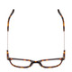 Top View of Ernest Hemingway H4859 Ladies Cateye Eyeglasses Brown Gold Tortoise Silver 50 mm