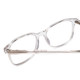 Close Up View of Ernest Hemingway 4860 Unisex Cateye Eyeglasses Clear Crystal Silver Glitter 52mm