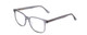 Profile View of Ernest Hemingway H4860 Designer Progressive Lens Blue Light Blocking Eyeglasses in Grey Blue Crystal Unisex Cateye Full Rim Acetate 52 mm