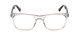 Front View of Ernest Hemingway H4861 Designer Reading Eye Glasses with Custom Cut Powered Lenses in Clear Crystal/Brown Tortoise Havana Unisex Cateye Full Rim Acetate 55 mm