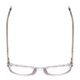 Top View of Ernest Hemingway 4865 Unisex Cateye Eyeglasses Clear Crystal Silver Glitter 49mm