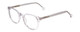 Profile View of Ernest Hemingway H4865 Designer Progressive Lens Blue Light Blocking Eyeglasses in Clear Crystal Silver Glitter/Rounded Tips Unisex Cateye Full Rim Acetate 49 mm