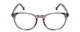 Front View of Ernest Hemingway 4865 Unisex Cateye Acetate Eyeglasses in Grey Mist Crystal 49mm