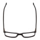 Top View of Ernest Hemingway 4866 Unisex Cateye Eyeglasses in Gloss Black/Silver Accent 51mm