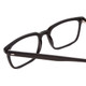 Close Up View of Ernest Hemingway H4866 Designer Reading Eye Glasses with Custom Cut Powered Lenses in Gloss Black/Silver Accents Unisex Cateye Full Rim Acetate 51 mm