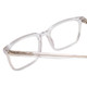 Close Up View of Ernest Hemingway 4866 Unisex Cateye Eyeglasses Clear Crystal/Silver Glitter 51mm