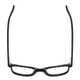 Top View of Ernest Hemingway 4867 Unisex Cateye Eyeglasses in Gloss Black/Silver Accent 50mm
