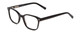 Profile View of Ernest Hemingway H4867 Designer Progressive Lens Blue Light Blocking Eyeglasses in Gloss Black/Silver Accents Unisex Cateye Full Rim Acetate 50 mm