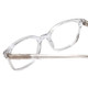 Close Up View of Ernest Hemingway 4867 Unisex Cateye Eyeglasses Clear Crystal/Silver Glitter 50mm