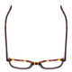 Top View of Ernest Hemingway H4867 Designer Reading Eye Glasses with Custom Cut Powered Lenses in Tortoise Havana Brown Amber/Grey Fade/Silver Accent Unisex Cateye Full Rim Acetate 50 mm