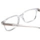 Close Up View of Ernest Hemingway 4868 Unisex Cateye Eyeglasses Clear Crystal/Silver Glitter 52mm