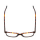 Top View of Ernest Hemingway 4868 Unisex Cateye Eyeglasses in Tortoise/Grey Fade/Silver 52mm