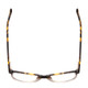 Top View of Ernest Hemingway 4869 Unisex Cateye Eyeglasses Tortoise/Crystal Fade/Silver 53mm