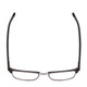 Top View of Ernest Hemingway 4870 Unisex Cateye Semi-Rimless Eyeglasses Black/Gun Metal 53mm