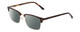 Profile View of Ernest Hemingway H4870 Designer Polarized Sunglasses with Custom Cut Smoke Grey Lenses in Shiny Brown Auburn Tortoise Havana/Gold Unisex Cateye Full Rim Acetate 53 mm
