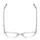 Top View of Ernest Hemingway 4872 Unisex Square Eyeglasses Clear Crystal/Silver Glitter 50mm