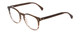 Profile View of Ernest Hemingway H4873 Designer Blue Light Blocking Eyeglasses in Brown Fade Unisex Cateye Full Rim Acetate 51 mm