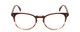 Front View of Ernest Hemingway H4873 Designer Reading Eye Glasses with Custom Cut Powered Lenses in Claret Red Fade Unisex Cateye Full Rim Acetate 51 mm