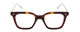 Front View of Ernest Hemingway H4875 Unisex Cateye Eyeglasses Auburn Brown Tortoise/Gold 48 mm