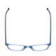 Top View of Ernest Hemingway 4876 Unisex Cateye Eyeglasses in Shiny Blue Crystal/Silver 53mm