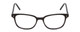 Front View of Ernest Hemingway H4876 Unisex Cateye Eyeglasses Gloss Black/Silver Accents 53 mm