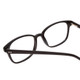 Close Up View of Ernest Hemingway H4876 Unisex Cateye Eyeglasses Gloss Black/Silver Accents 53 mm