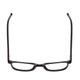 Top View of Ernest Hemingway H4876 Designer Reading Eye Glasses with Custom Cut Powered Lenses in Gloss Black/Silver Accents Unisex Cateye Full Rim Acetate 53 mm