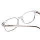 Close Up View of Ernest Hemingway 4876 Unisex Cateye Eyeglasses Clear Crystal/Silver Accents 53mm