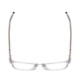 Top View of Ernest Hemingway H4876 Designer Reading Eye Glasses with Custom Cut Powered Lenses in Clear Crystal/Silver Accents Unisex Cateye Full Rim Acetate 53 mm