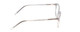 Side View of Ernest Hemingway H4876 Designer Blue Light Blocking Eyeglasses in Clear Crystal/Silver Accents Unisex Cateye Full Rim Acetate 53 mm