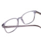 Close Up View of Ernest Hemingway 4876 Unisex Cateye Eyeglasses in Light Grey Crystal/Silver 53mm