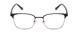 Front View of Ernest Hemingway 4890 Unisex Cateye Semi-Rimless Eyeglasses Black/Gun Metal 53mm