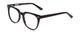 Profile View of Ernest Hemingway H4900 Unisex Cateye Eyeglasses Gloss Black/Silver Accents 52 mm