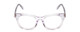Front View of Ernest Hemingway 4901 Ladies Cateye Eyeglasses Clear Crystal/Silver Glitter 51mm