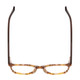 Top View of Ernest Hemingway H4903 Designer Reading Eye Glasses with Custom Cut Powered Lenses in Demi-Tortoise Havana Brown Ladies Cateye Full Rim Acetate 49 mm