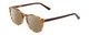 Profile View of Ernest Hemingway H4903 Designer Polarized Sunglasses with Custom Cut Amber Brown Lenses in Demi-Tortoise Havana Brown Ladies Cateye Full Rim Acetate 49 mm