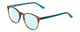 Profile View of Ernest Hemingway H4903 Designer Progressive Lens Blue Light Blocking Eyeglasses in Demi-Tortoise Havana Blue Ladies Cateye Full Rim Acetate 49 mm