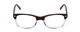 Front View of Ernest Hemingway H4906 Unisex Cateye Eyeglasses Brown Tortoise Crystal/Gold 51mm