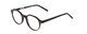 Profile View of Ernest Hemingway H4907 Ladies Round Acetate Designer Eyeglasses Gloss Black 48mm