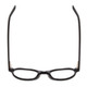 Top View of Ernest Hemingway H4907 Ladies Round Acetate Designer Eyeglasses Gloss Black 48mm