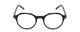 Front View of Ernest Hemingway H4907 Ladies Round Acetate Designer Eyeglasses Gloss Black 48mm