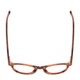 Top View of Ernest Hemingway 4912 Unisex Round Eyeglasses in Blonde Brown Marble/Silver 47mm
