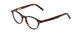 Profile View of Ernest Hemingway 4912 Unisex Round Eyeglasses in Brown Leopard Animal Print 47mm