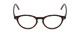 Front View of Ernest Hemingway 4912 Unisex Round Eyeglasses in Brown Leopard Animal Print 47mm