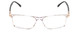 Front View of Big and Tall 23 Designer Reading Eye Glasses with Custom Cut Powered Lenses in Crystal Clear Unisex Rectangle Full Rim Acetate 60 mm